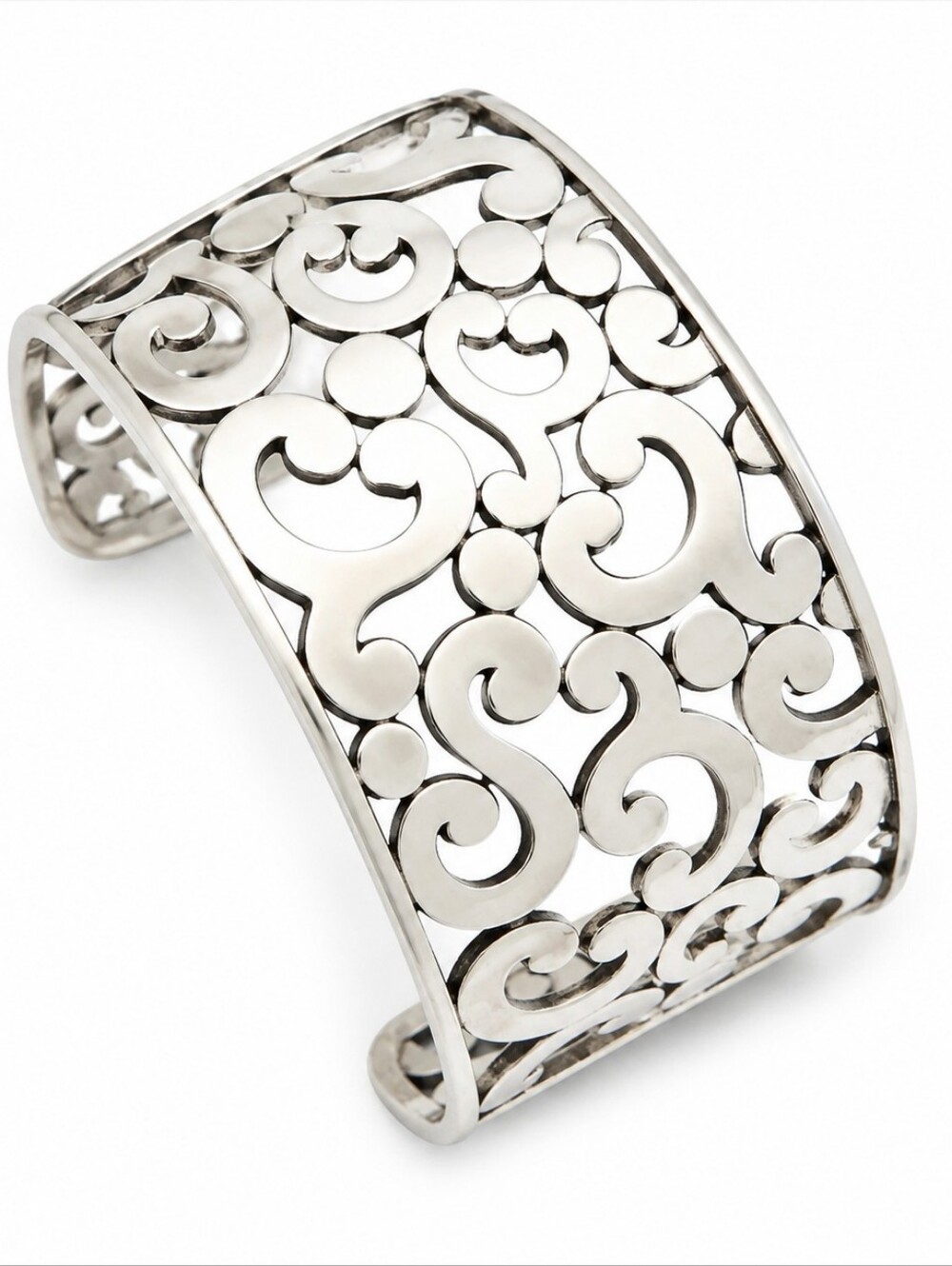 Brighton Contempo Wide Cuff Bracelet JF6610 Silver NWT MSRP $82 Boho